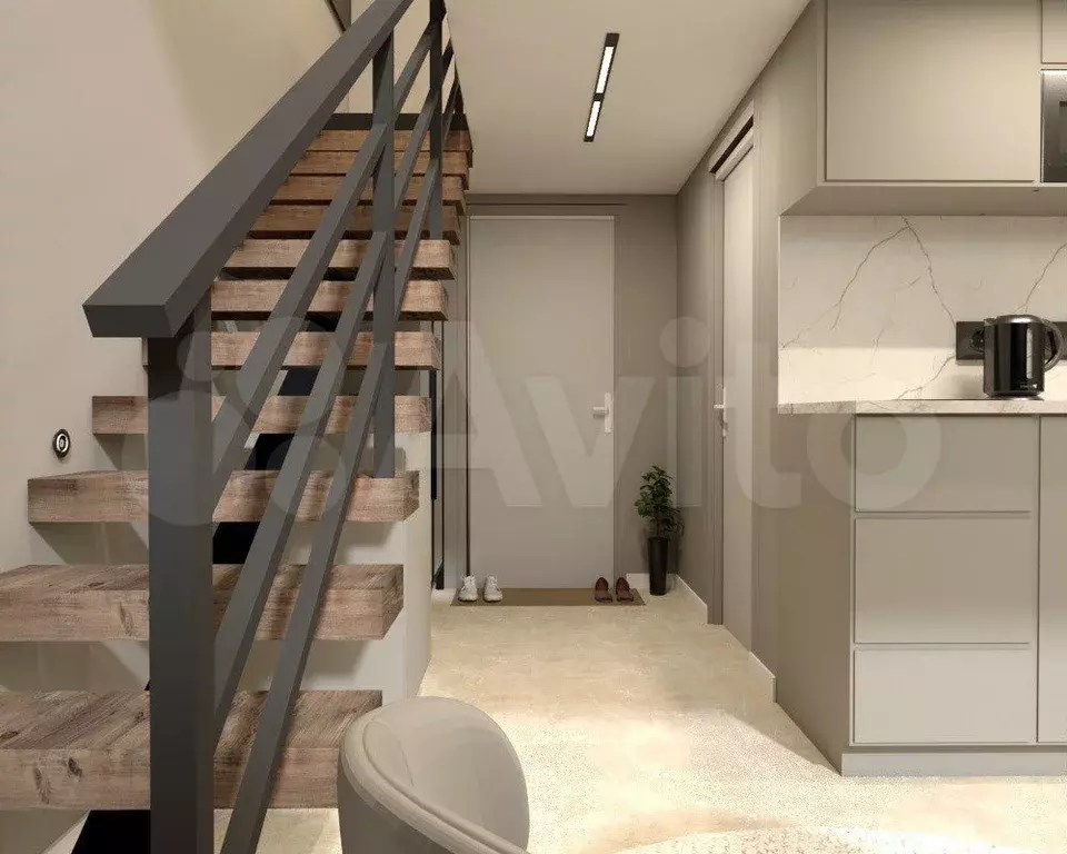 Апартаменты-студия, 19,6 м, 1/7 эт. - Фото 1