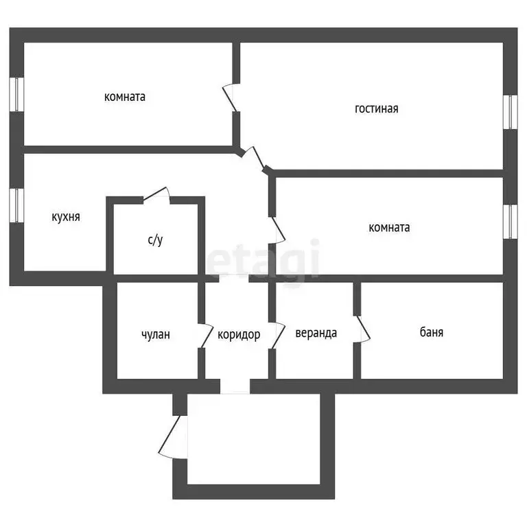 Дом в село Демарино, центральная усадьба Демарино, улица Ленина (87.5 ... - Фото 1
