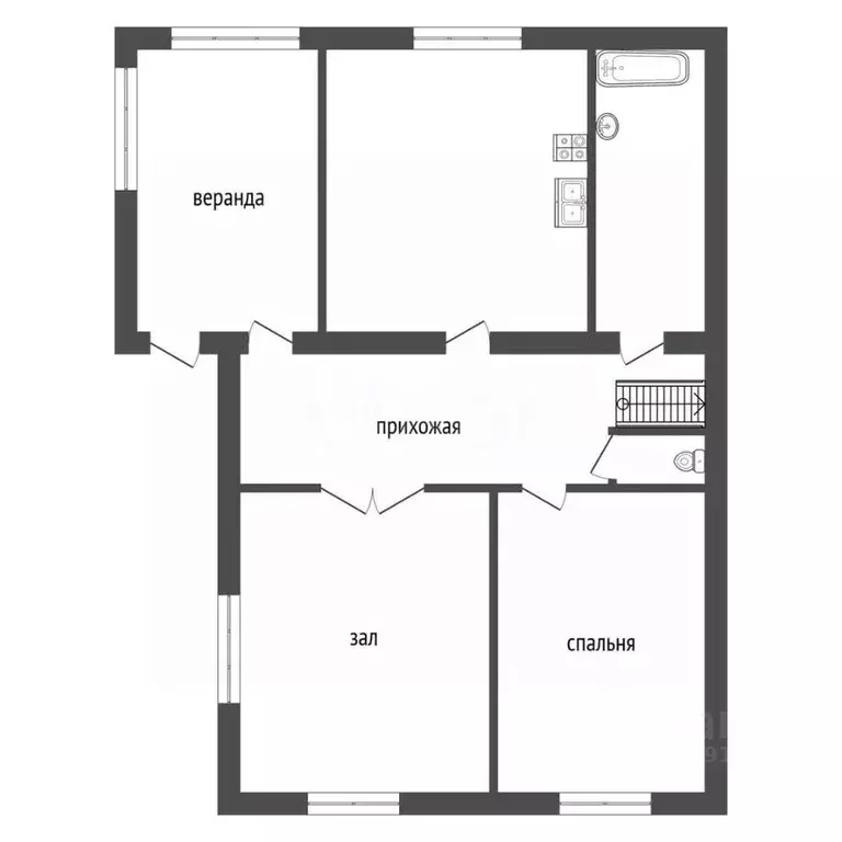 Дом в Кемеровская область, Прокопьевск Радужная ул., 3А (70 м) - Фото 1