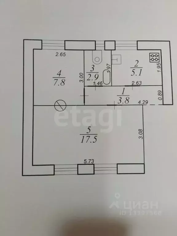 2-к кв. Тверская область, Осташков ш. Пеновское, 6А (37.1 м) - Фото 2