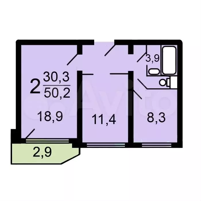 Аукцион: 2-к. квартира, 50,6 м, 7/17 эт. - Фото 0