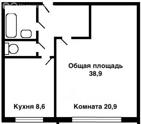 1-комнатная квартира: Москва, улица Щорса, 3 (40 м) - Фото 1