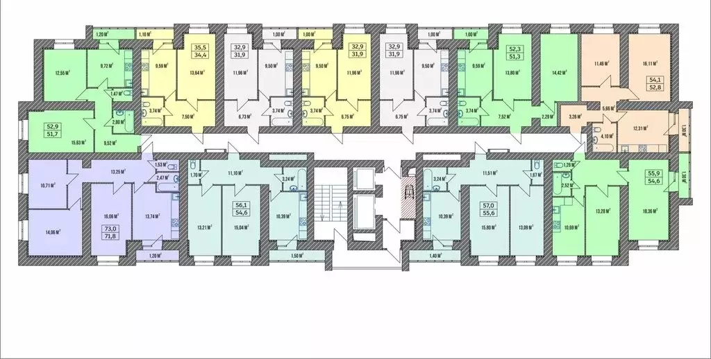 1-комнатная квартира: Крутые Выселки, улица Ю. А. Жоголева, 5 (33 м) - Фото 1