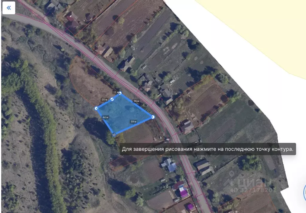 Участок в Пермский край, Осинский муниципальный округ, с. Горы  (22.0 ... - Фото 1