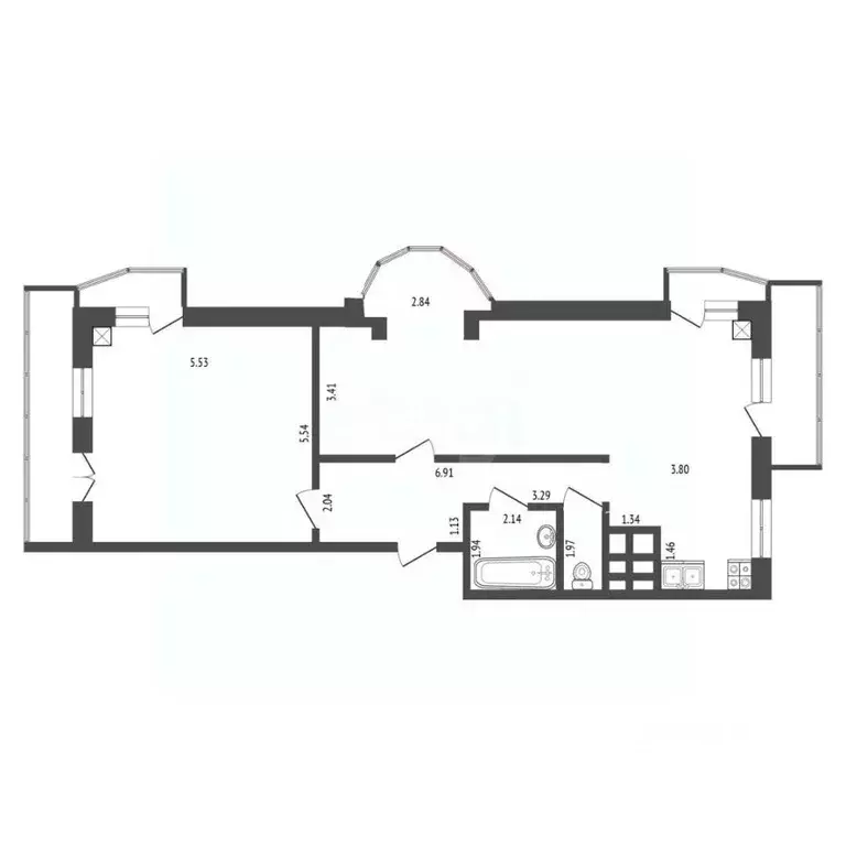 3-к кв. Самарская область, Самара Ново-Садовая ул., 106М (96.4 м) - Фото 2