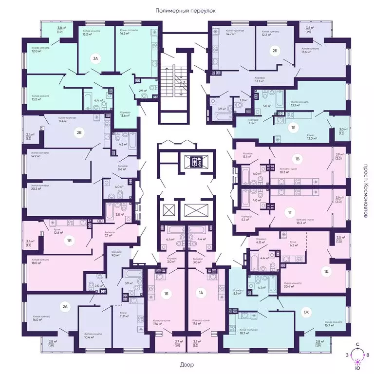 3-комнатная квартира: Екатеринбург, проспект Космонавтов, 7Б (77.5 м) - Фото 1