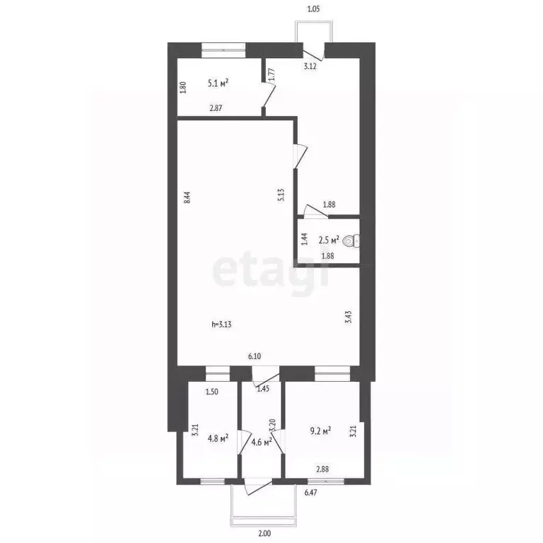 Помещение свободного назначения в Тюменская область, Тюмень ул. ... - Фото 1