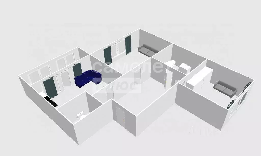 2-к кв. Московская область, Люберцы Зенино ЖК Самолет мкр, ул. Дружбы, ... - Фото 2