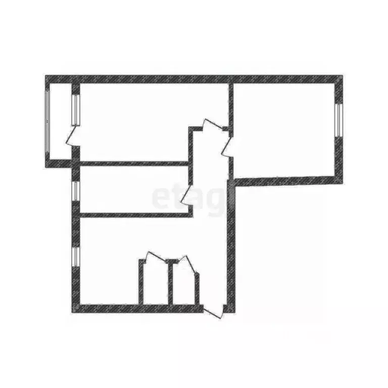 3-к кв. Курганская область, Курган ул. Гоголя, 128 (58.2 м) - Фото 1