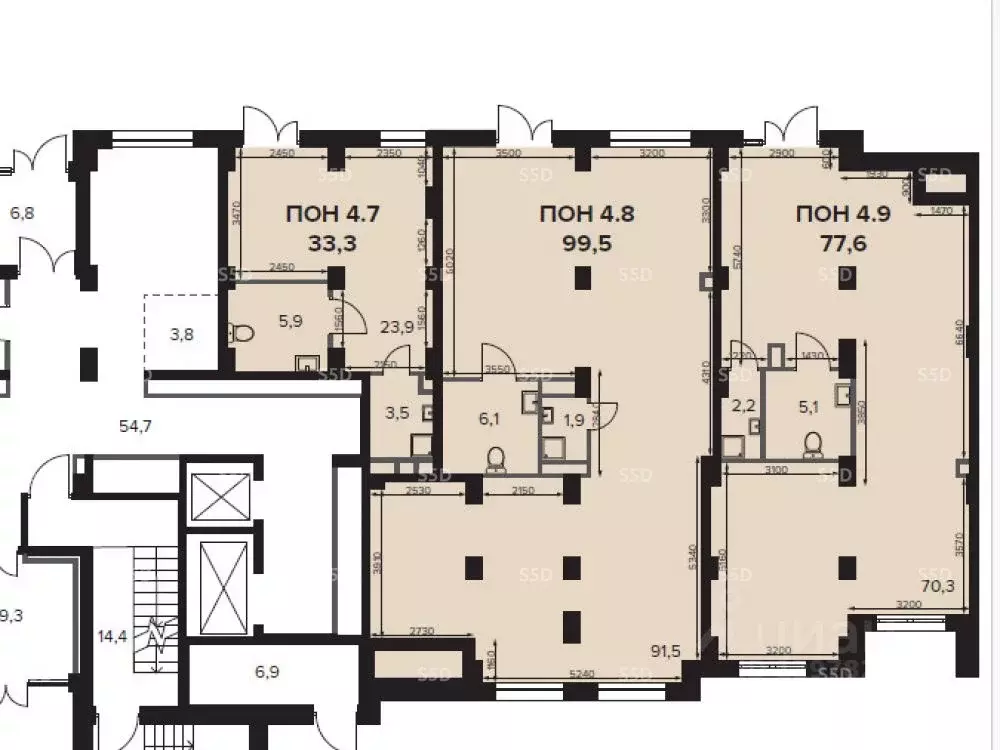 Торговая площадь в Московская область, Ленинский городской округ, д. ... - Фото 2