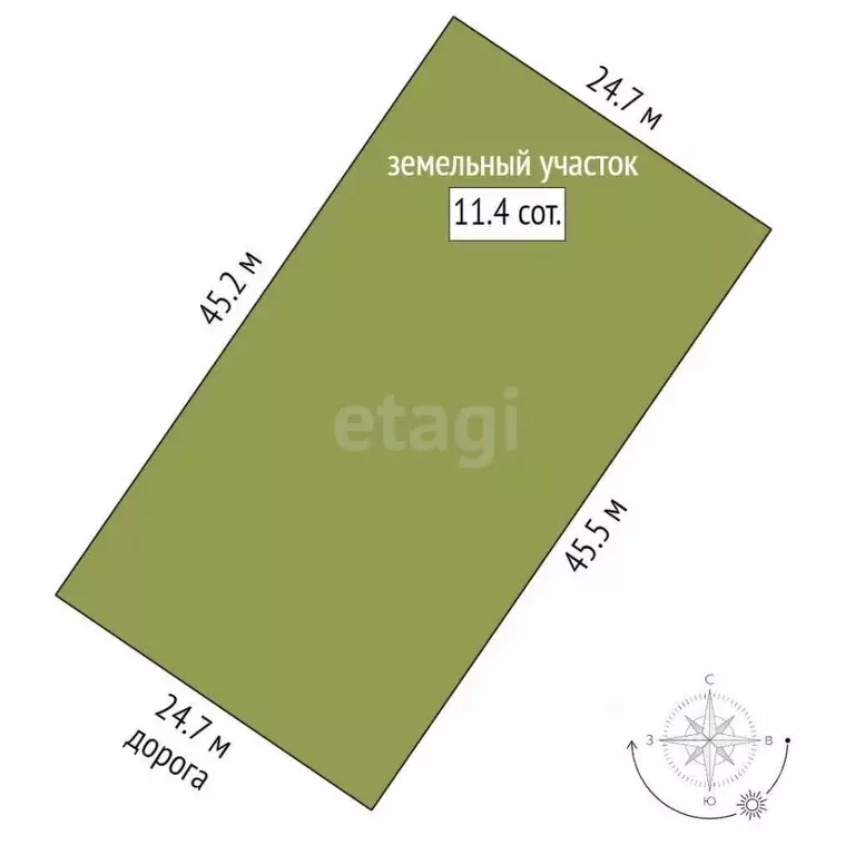 Участок в Тюменская область, Тюменский муниципальный округ, с. Борки  ... - Фото 1