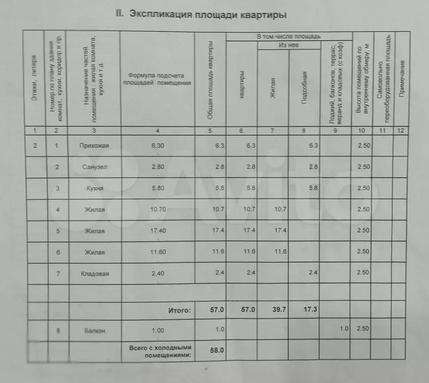 3-к. квартира, 57 м, 2/5 эт. - Фото 1