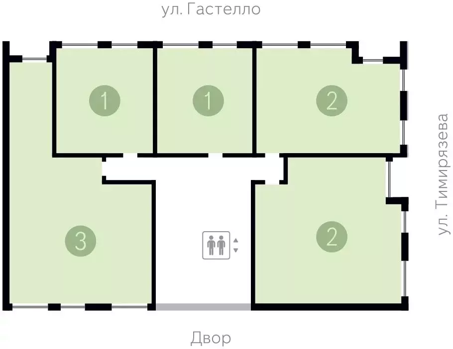 квартира-студия: тюмень, улица молодогвардейцев, 5к1 (36.19 м) - Фото 1