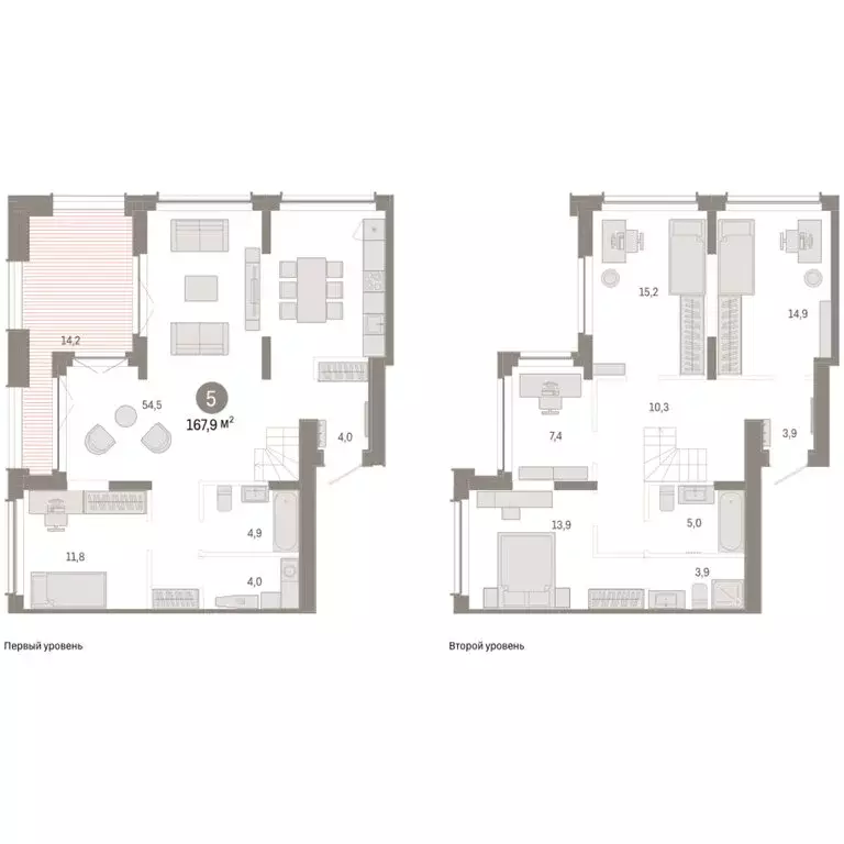 4-комнатная квартира: Тюмень, жилой комплекс Республики 205 (167.93 м) - Фото 2