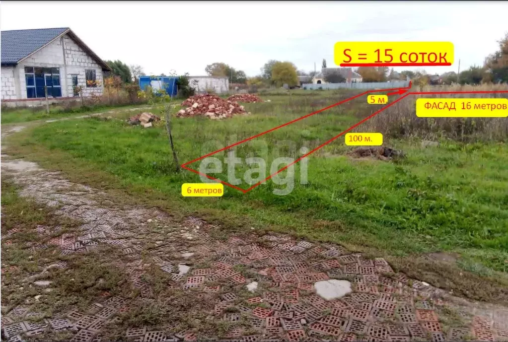 Участок в Краснодарский край, Славянский район, Петровское с/пос, ... - Фото 2