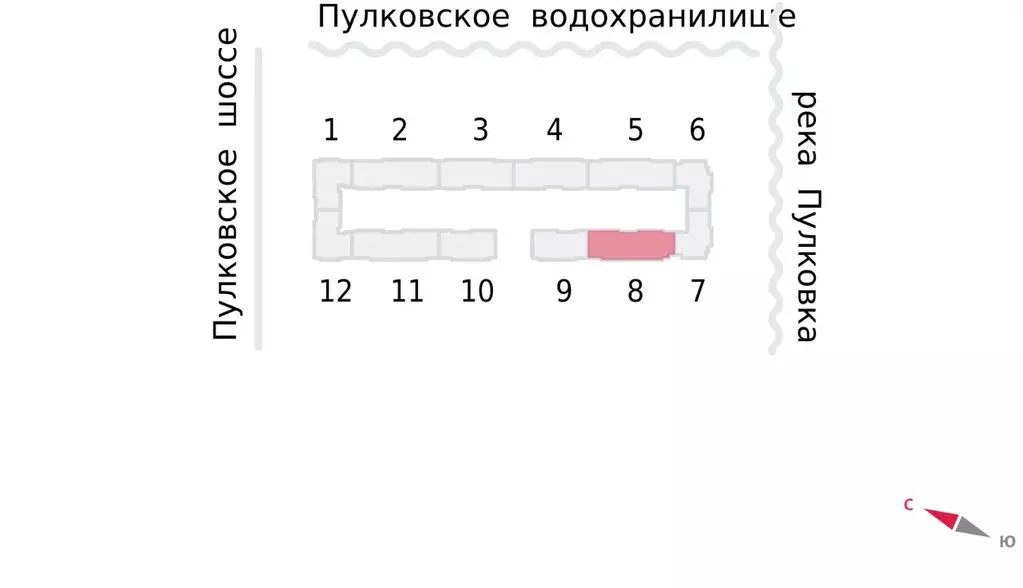 1-к кв. Санкт-Петербург пос. Шушары, Пулково Лэйк жилой комплекс (40.1 ... - Фото 2