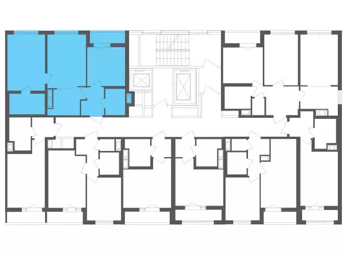 3-комнатная квартира: посёлок Шушары, Старорусский проспект, 3к1 (59.2 ... - Фото 2