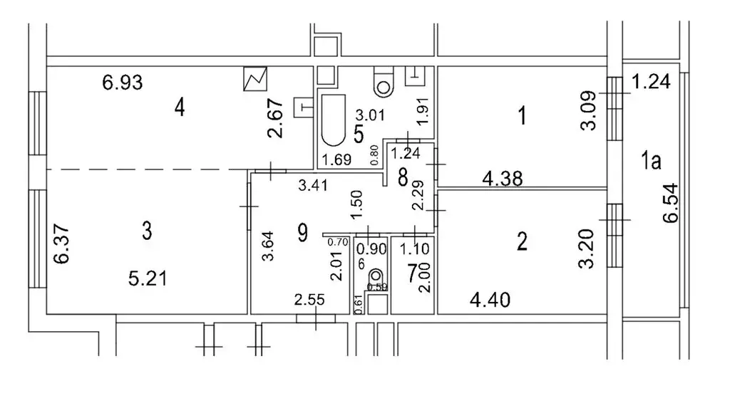 3-комнатная квартира: Москва, Новогиреевская улица, 5 (89.1 м) - Фото 1