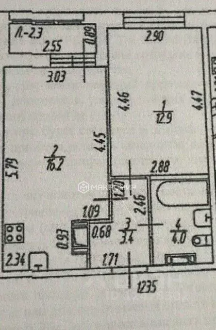 1-к кв. Ленинградская область, Мурино Всеволожский район, ул. ... - Фото 2