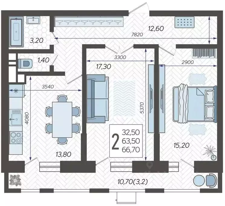 2-к кв. Краснодарский край, Краснодар 9-й километр мкр, ул. ... - Фото 1