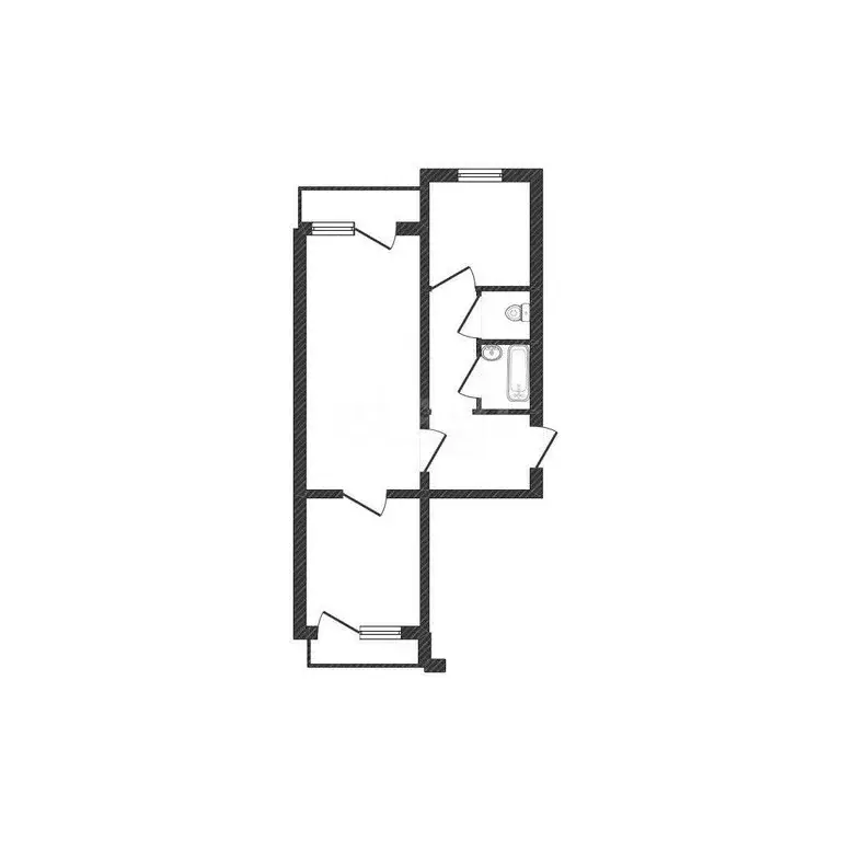 2-комнатная квартира: Валуйки, улица Чапаева, 34/2 (49.8 м) - Фото 1