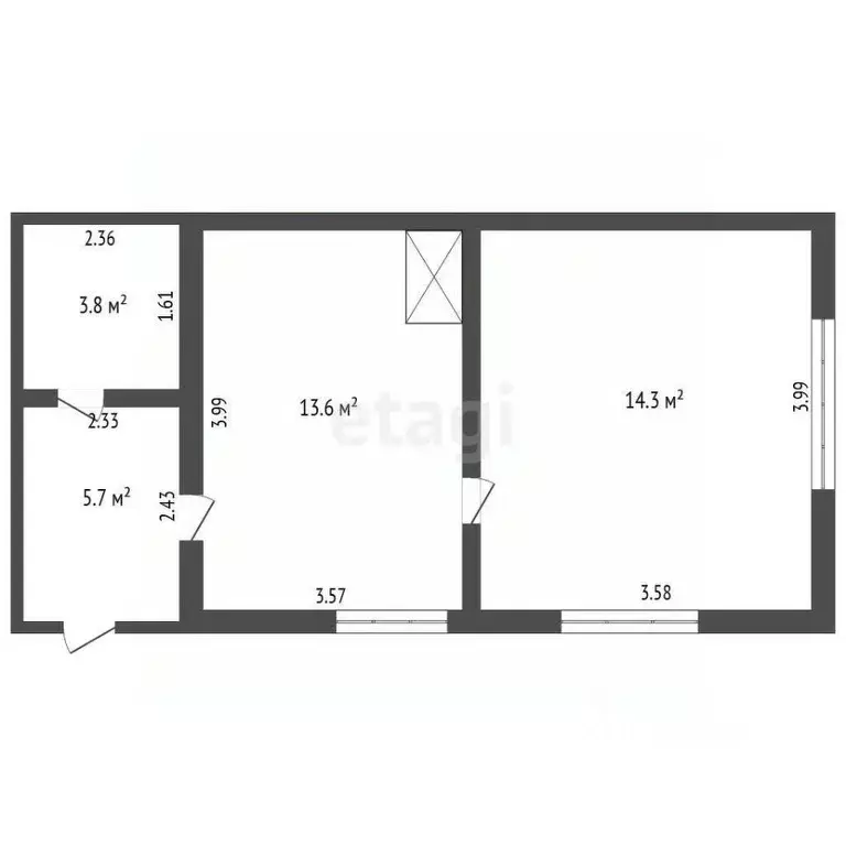 2-к кв. Ставропольский край, Советский муниципальный округ, с. ... - Фото 2