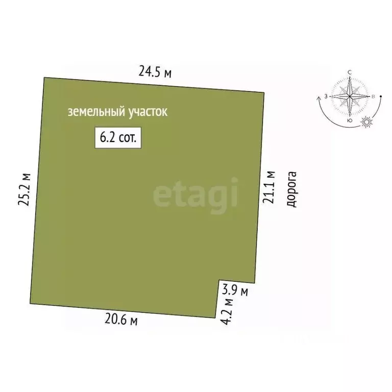 Участок в Мордовия, Саранск Консервщик СНТ,  (6.25 сот.) - Фото 2