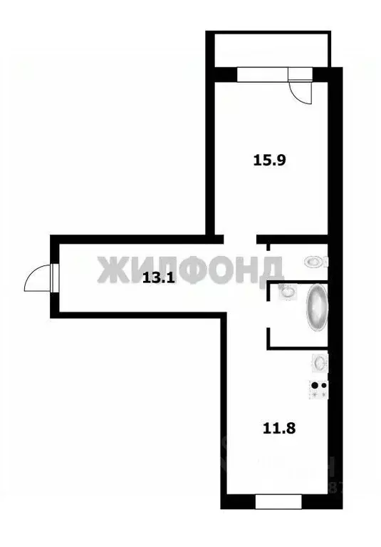 1-к кв. Новосибирская область, Новосибирск Выборная ул., 99/7 (45.5 м) - Фото 0