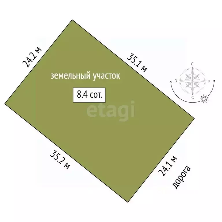 Участок в Тюменская область, Тюменский муниципальный округ, ... - Фото 2