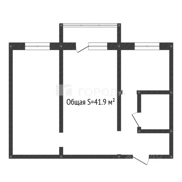 2-к кв. Томская область, Томск просп. Ленина, 6 (41.9 м) - Фото 2