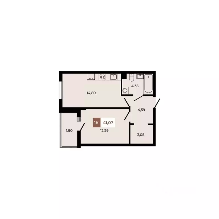 1-к кв. Ростовская область, Аксайский район, Щепкинское с/пос, пос. ... - Фото 1