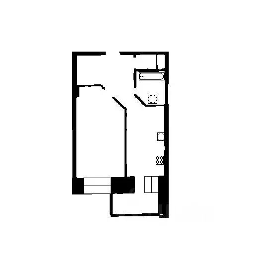 1-к кв. Санкт-Петербург ул. Есенина, 1к1 (35.0 м) - Фото 2