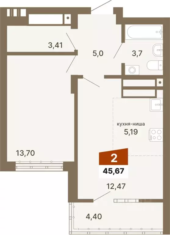 1-к кв. Свердловская область, Екатеринбург ул. Волгоградская, 197к2 ... - Фото 1