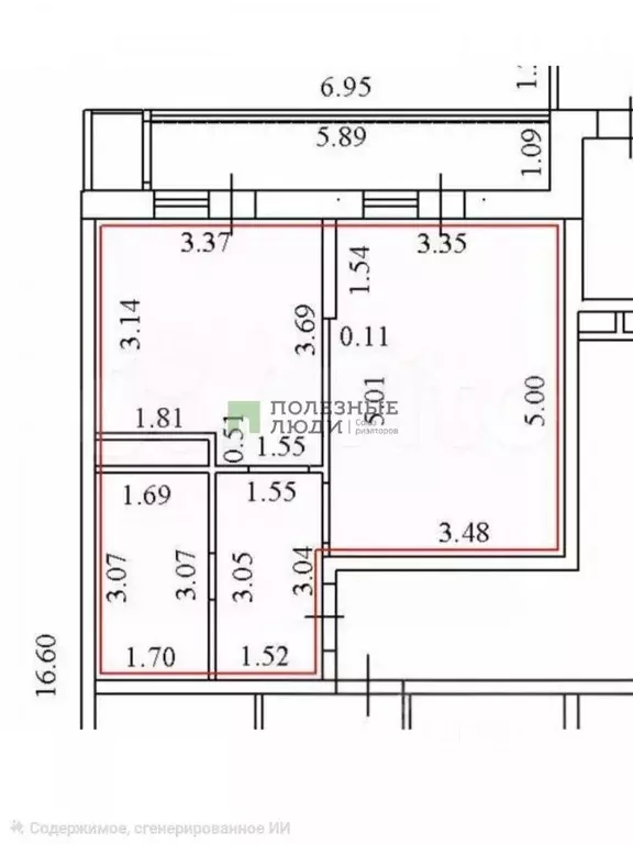 1-к кв. Краснодарский край, Новороссийск ул. Хворостянского, 27к2 ... - Фото 2