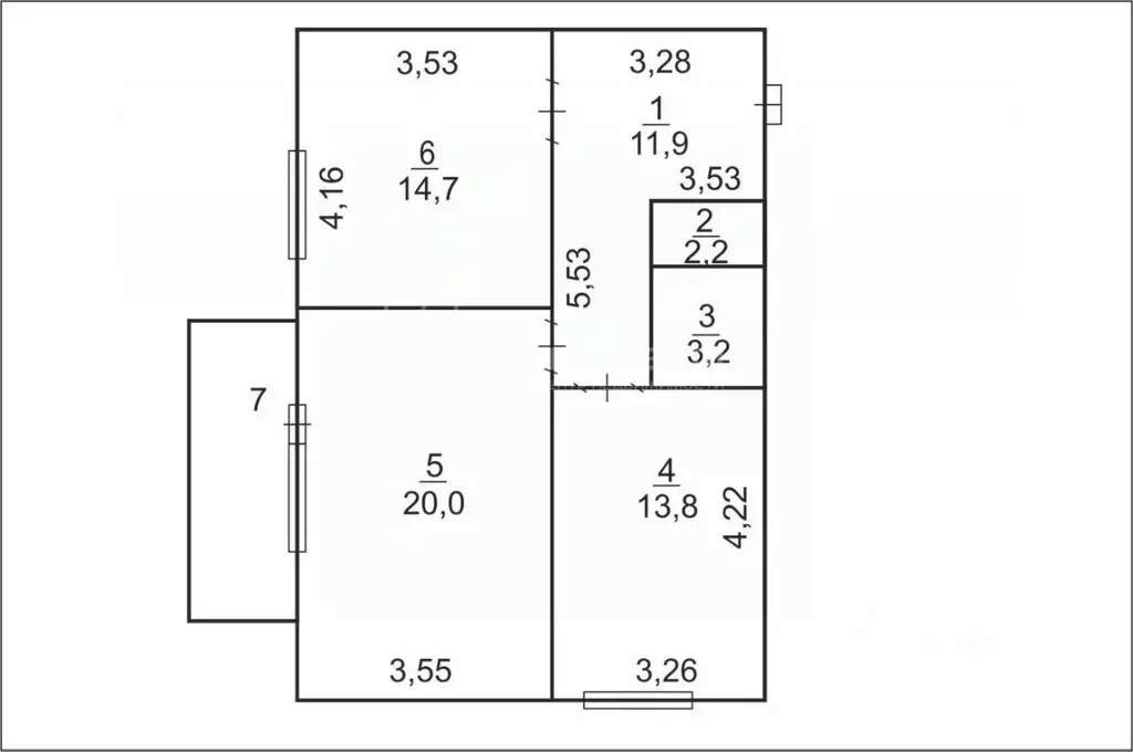 2-к кв. Владимирская область, Ковров ул. Ватутина, 51 (65.8 м) - Фото 1