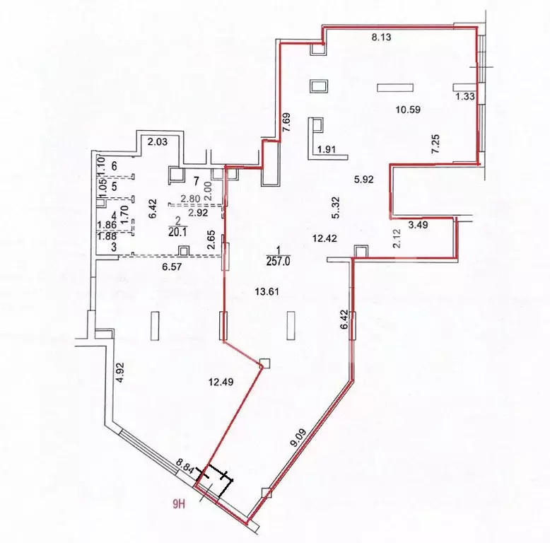 Помещение свободного назначения в Москва Каширский проезд, 25к2 (191 ... - Фото 2