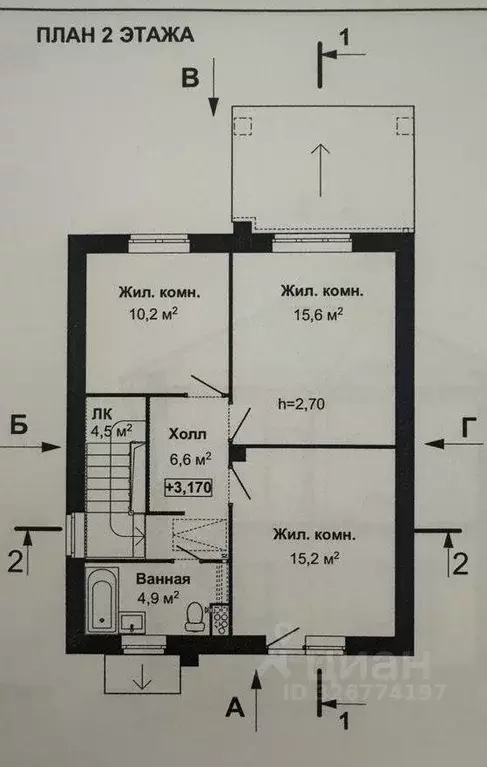 Дом в Нижегородская область, Нижний Новгород д. Опалиха, ул. Летняя, ... - Фото 2