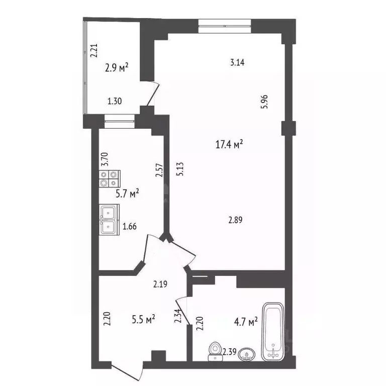 1-к кв. Ростовская область, Ростов-на-Дону Магнитогорская ул., 1а/25 ... - Фото 2