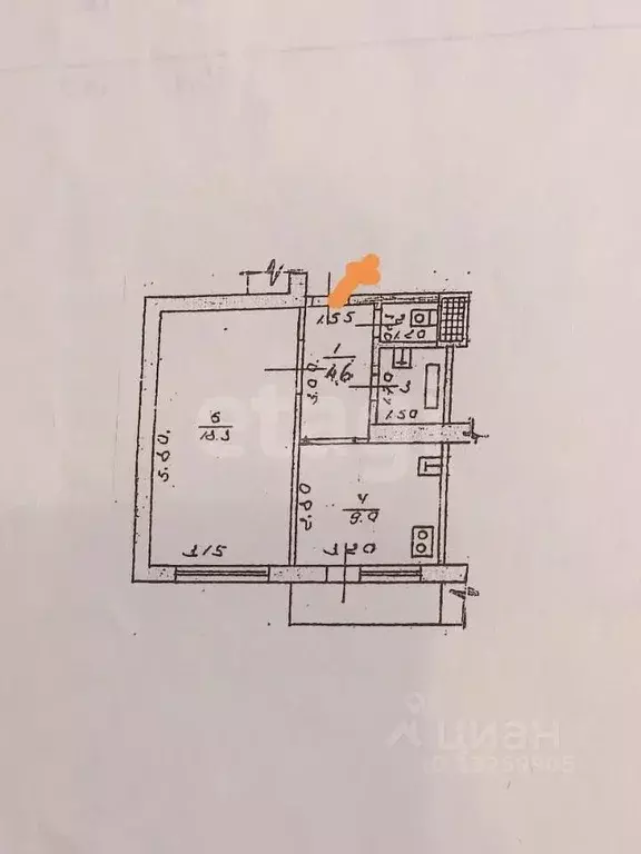 1-к кв. Липецкая область, Липецк ул. 50 лет НЛМК, 21 (35.4 м) - Фото 1