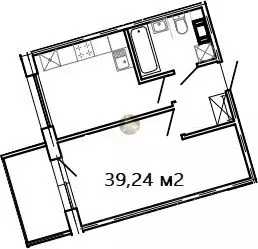 1-к кв. Санкт-Петербург, Санкт-Петербург, Сестрорецк ул. ... - Фото 2