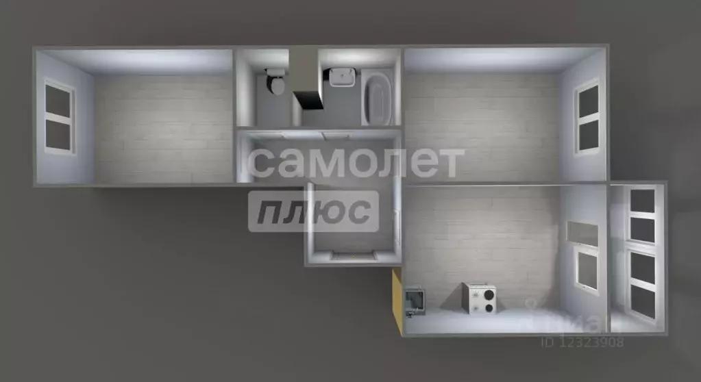 2-к кв. Московская область, Ленинский городской округ, Мисайлово пгт, ... - Фото 2