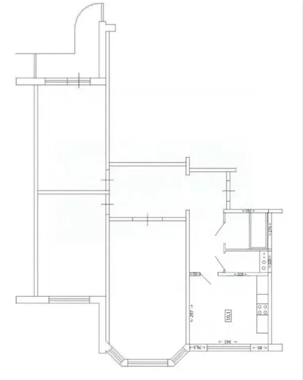 3-к кв. Московская область, Люберцы ул. Побратимов, 11 (74.7 м) - Фото 2