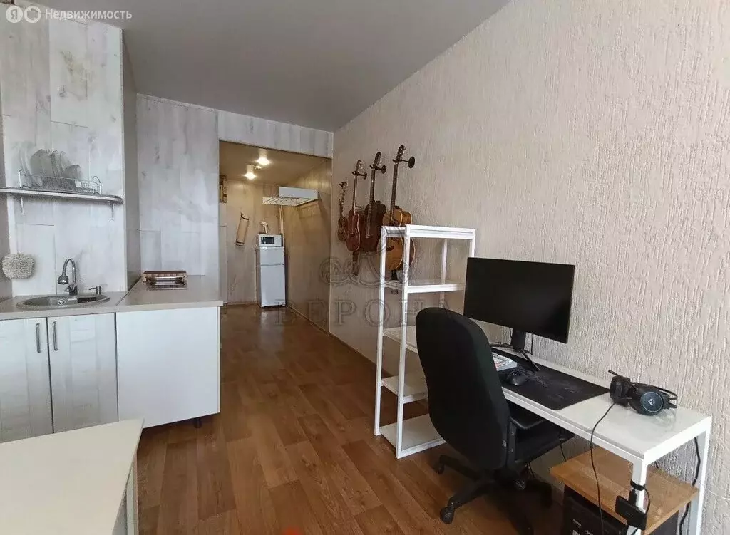 Квартира-студия: Электросталь, Комсомольская улица, 1 (30.3 м) - Фото 0