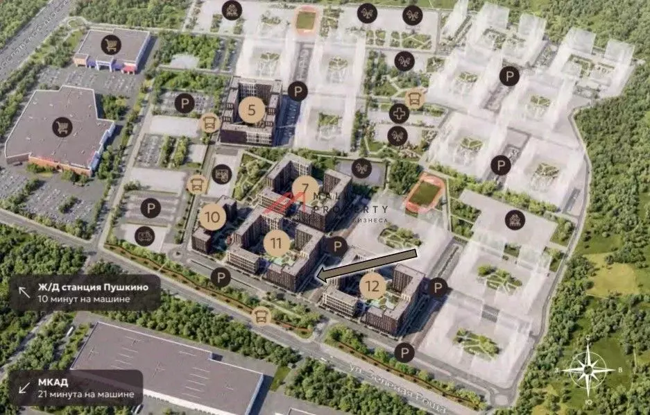 Торговая площадь в Московская область, Пушкино Публицист жилой ... - Фото 2