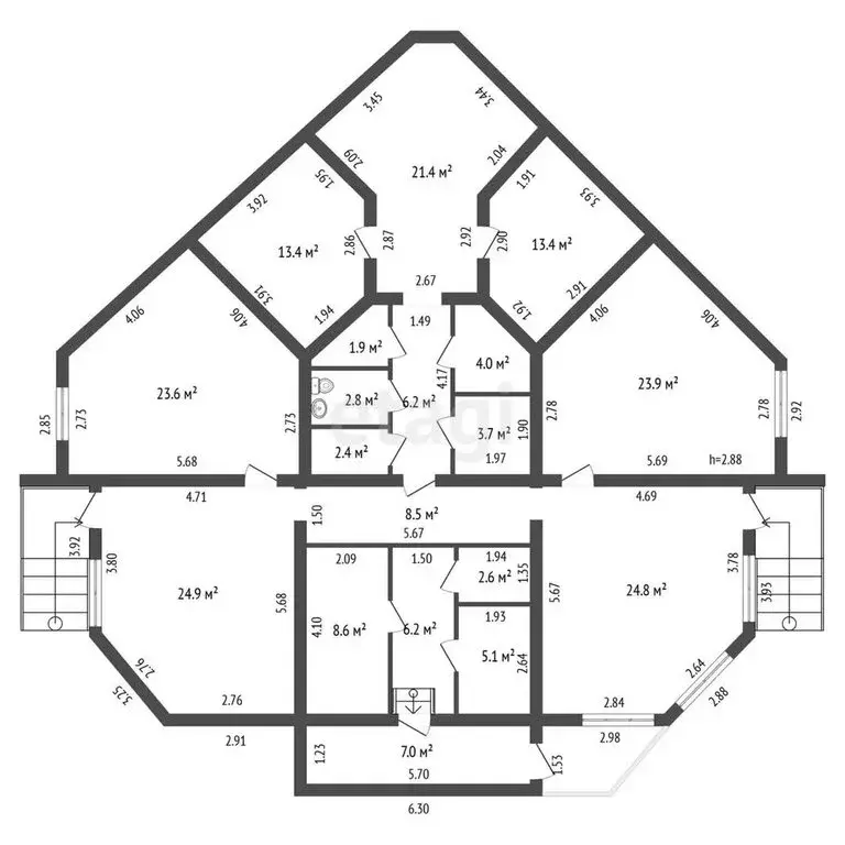 Офис (174.9 м) - Фото 1