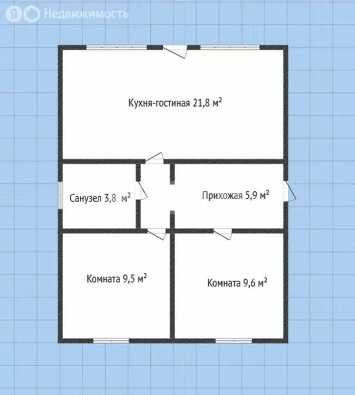 Дом в Безымянное, улица Мира (55 м) - Фото 1