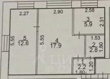 2-к кв. Башкортостан, Ишимбай Революционная ул., 23А (41.4 м) - Фото 2