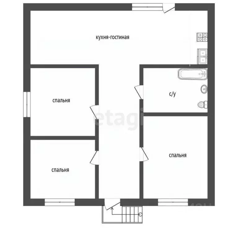 Дом в Ростовская область, Мясниковский район, Краснокрымское с/пос, ... - Фото 2