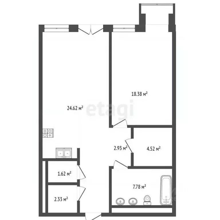 2-к кв. Москва ул. Костикова, 4к1 (65.9 м) - Фото 0