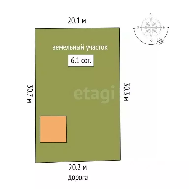 Участок в Ростовская область, Ростов-на-Дону Буквенная ул. (6.11 сот.) - Фото 2